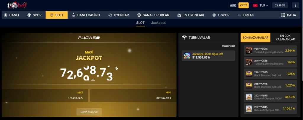 tikobet slot oyunları